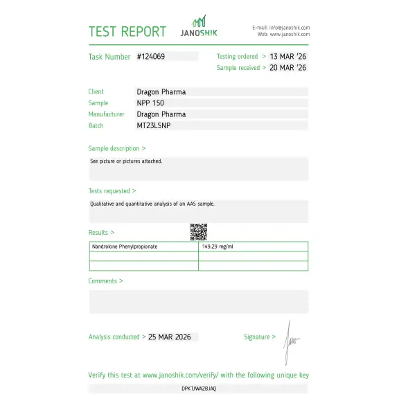 Nandrolone Esters - Dragon Pharma