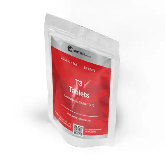 T3 Tablets 25 mcg - British Dragon