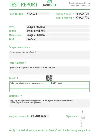 Testo Blend 350 - Dragon Pharma