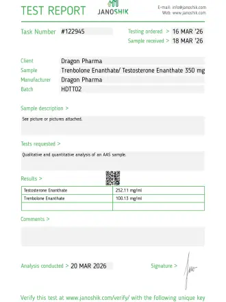 Tren/Test 350 - Dragon Pharma