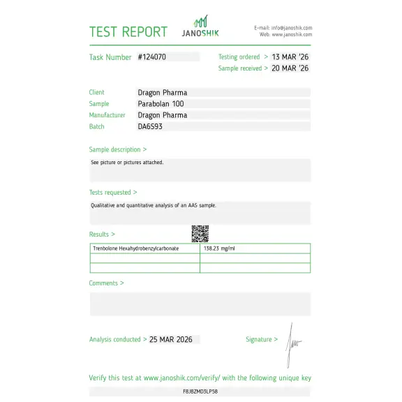 Trenbolone Esters & Suspension - Dragon Pharma